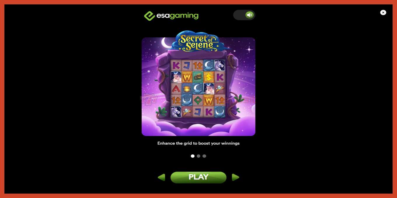 Slot screenshot: Secret of Selene no deposit, number - 1