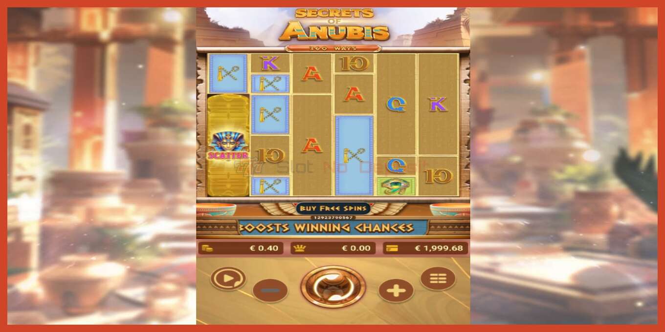 老虎机截图: Secrets of Anubis 没有押金, 数字 - 3