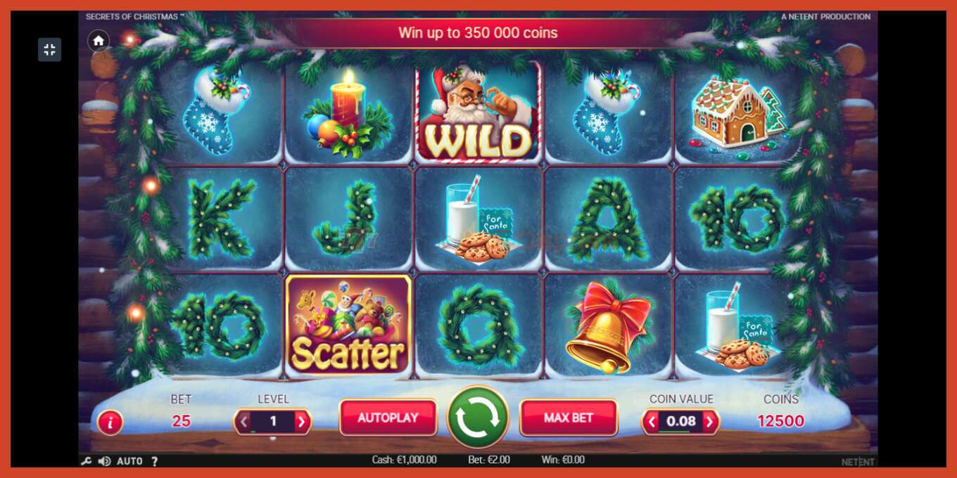 Slot screenshot: Secrets of Christmas no deposit, number - 2