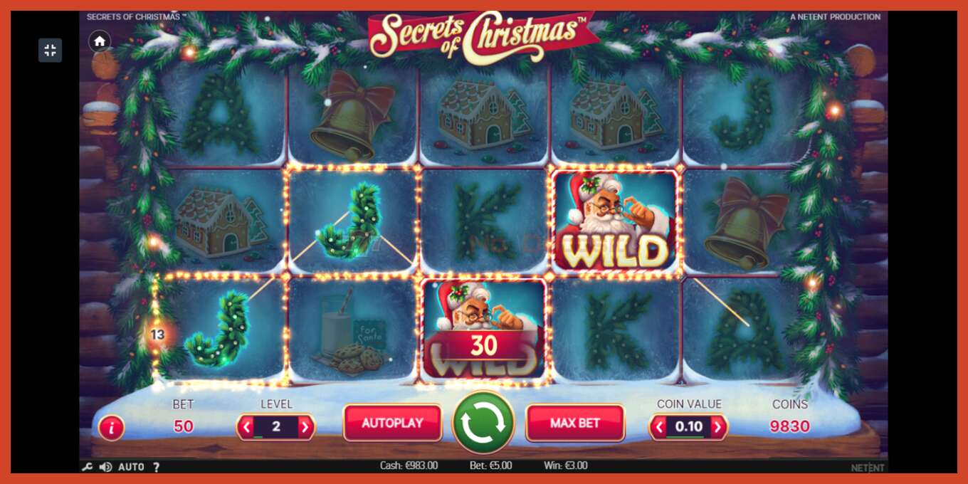 Slot screenshot: Secrets of Christmas no deposit, number - 3