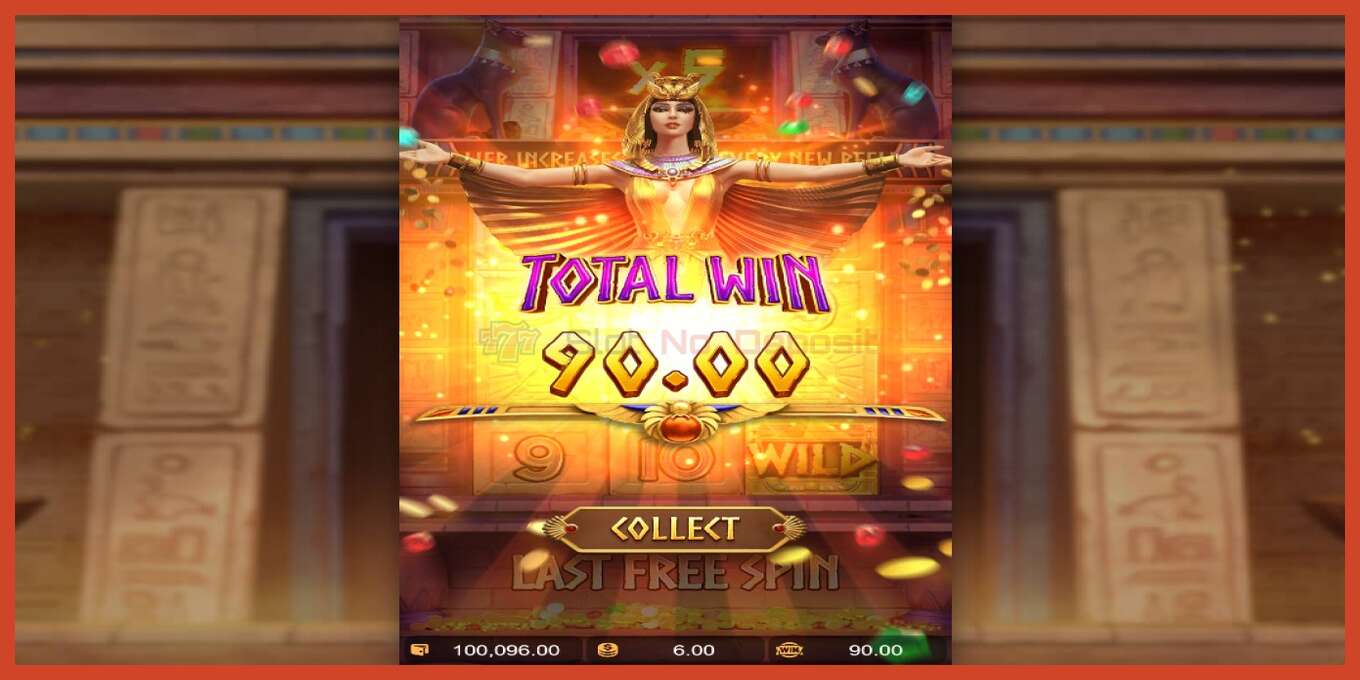 Slot screenshot: Secrets of Cleopatra no deposit, number - 5