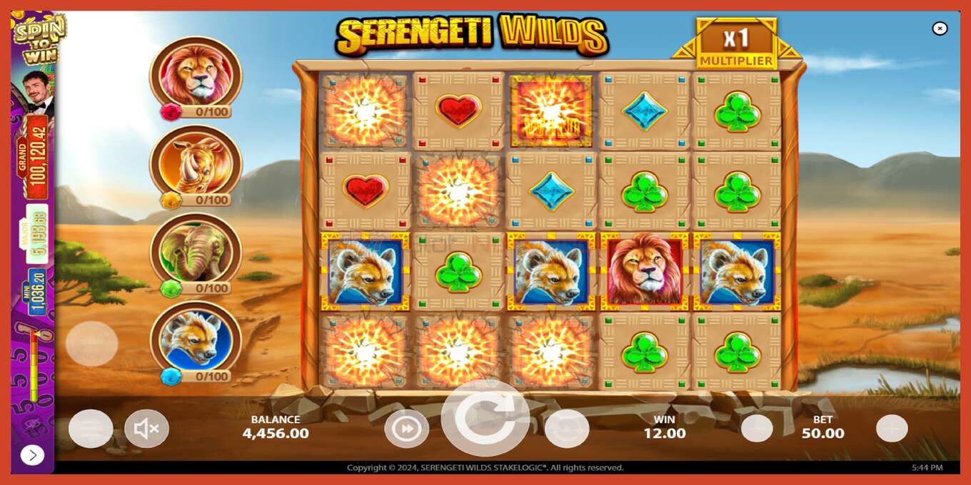 Slot screenshot: Serengeti Wilds no deposit, number - 3