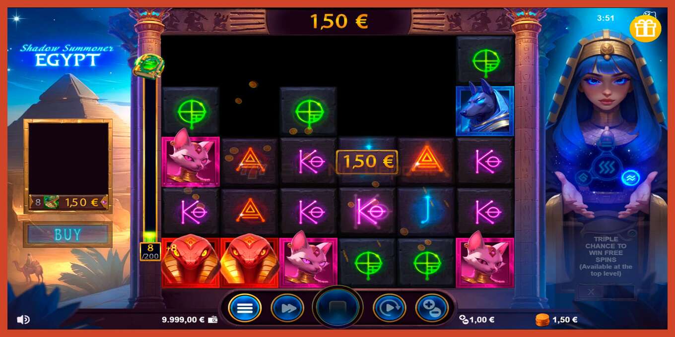 Slot screenshot: Shadow Summoner Egypt no deposit, number - 2