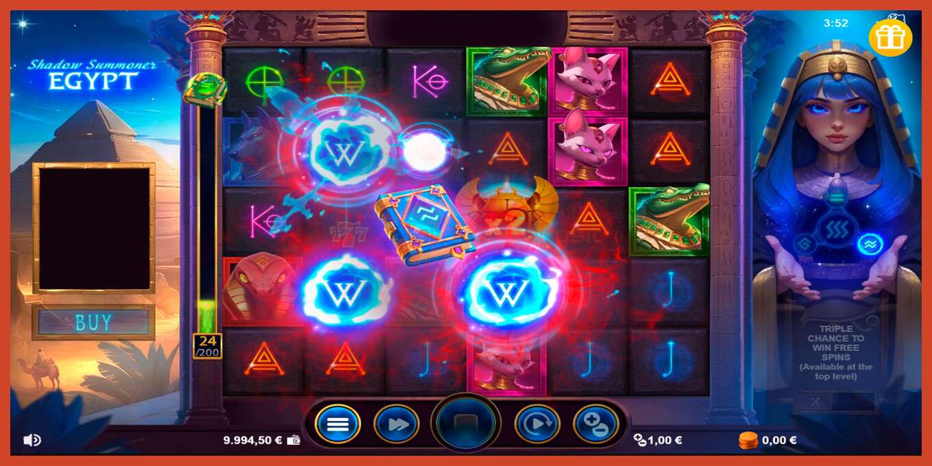 Slot screenshot: Shadow Summoner Egypt no deposit, number - 4