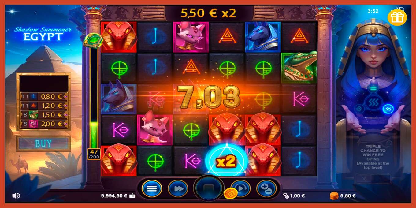 Slot screenshot: Shadow Summoner Egypt no deposit, number - 5