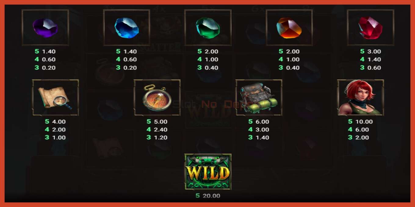 Slot screenshot: Shadow Treasure no deposit, number - 3