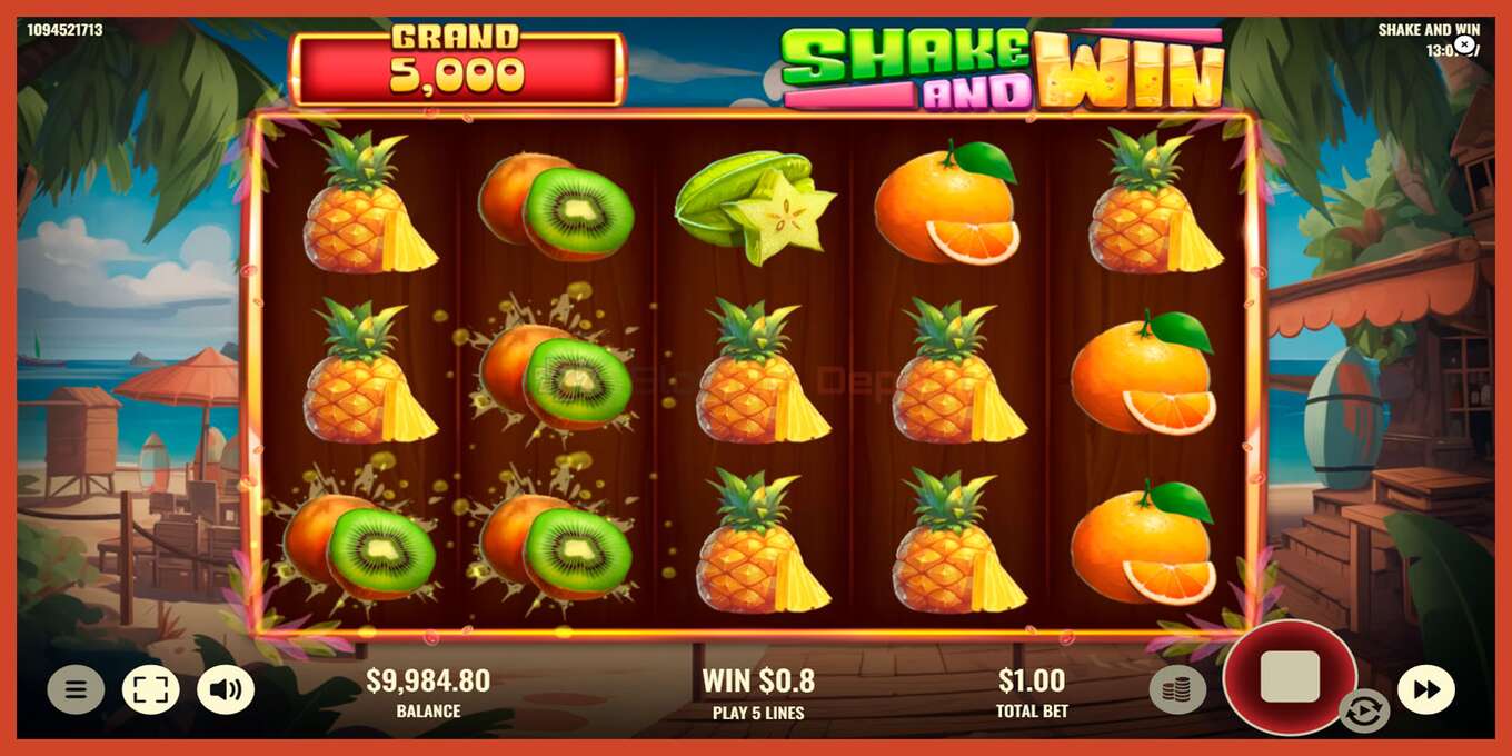 স্লট স্ক্রিনশট: Shake and Win কোন আমানত, সংখ্যা - 2