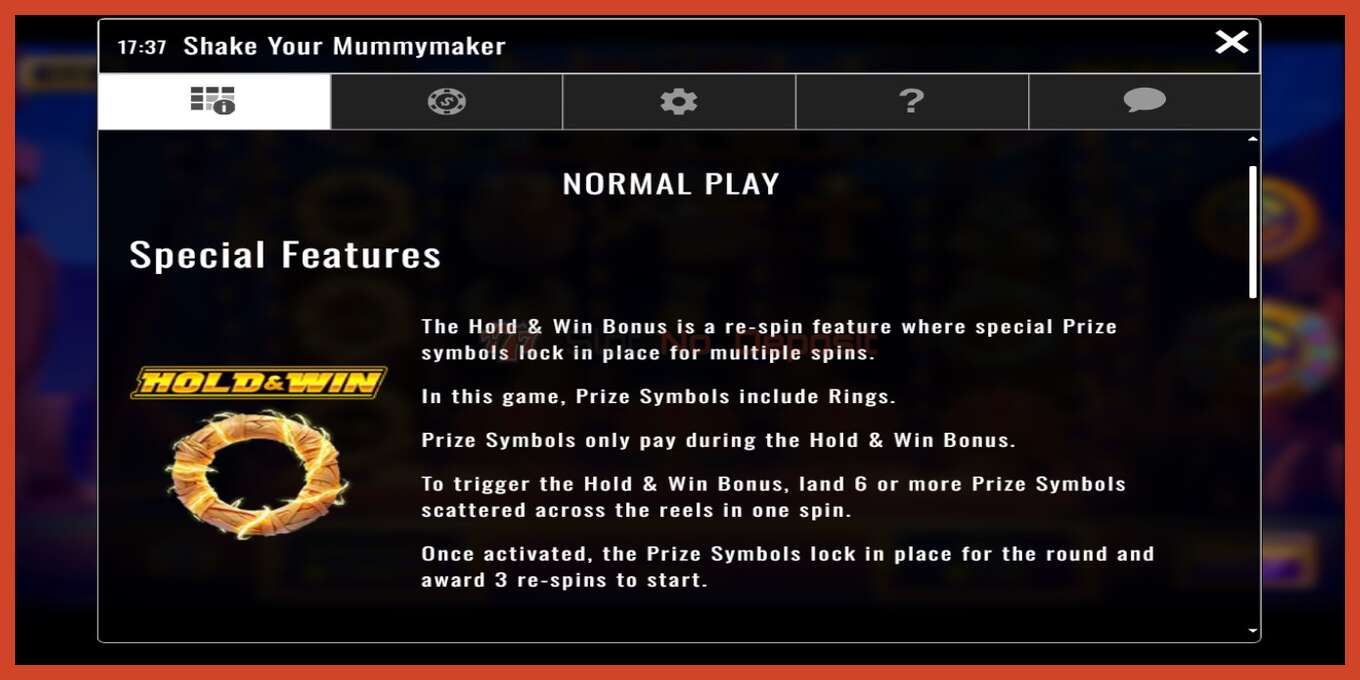 Slot screenshot: Shake Your Mummymaker no deposit, number - 4