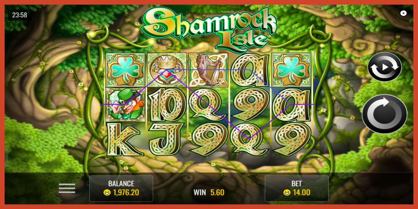 Slot screenshot: Shamrock Isle no deposit, number - 2