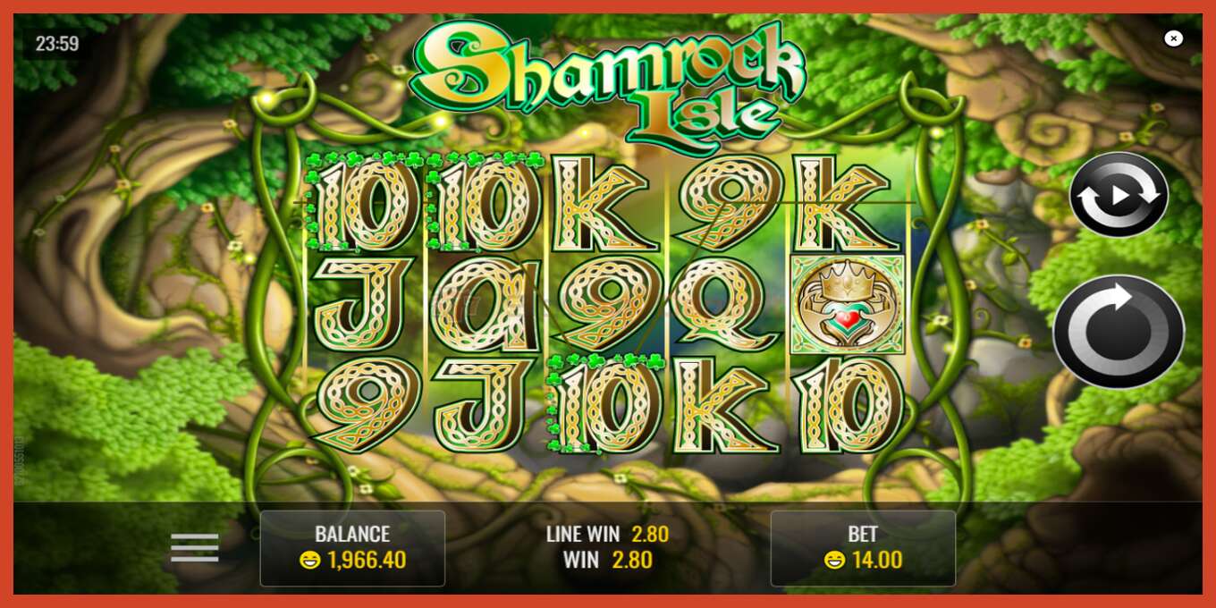 Slot screenshot: Shamrock Isle no deposit, number - 3