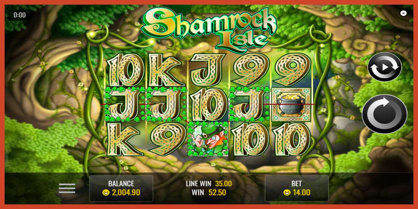 Slot screenshot: Shamrock Isle no deposit, number - 4