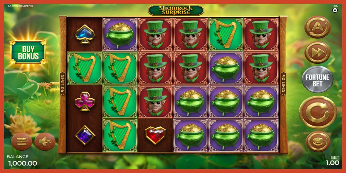 Слот скриншоты: Shamrock Surprise депозит жоқ, саны - 2