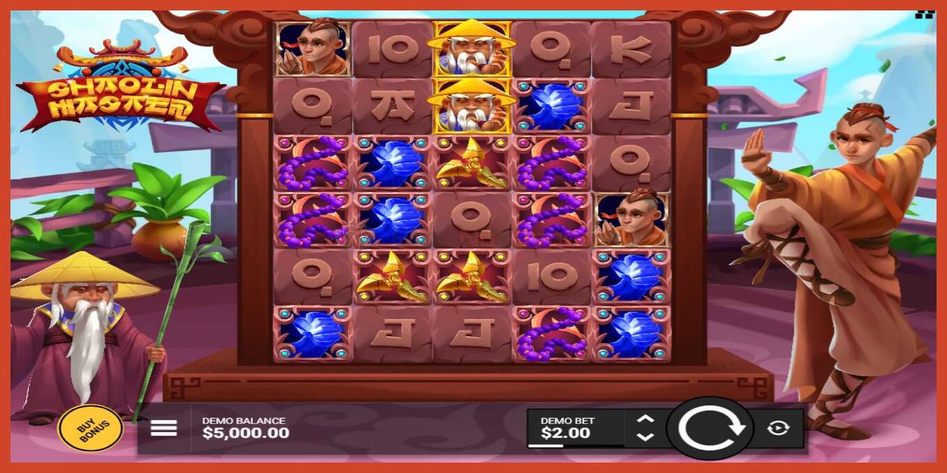 Slot screenshot: Shaolin Master no deposit, number - 1