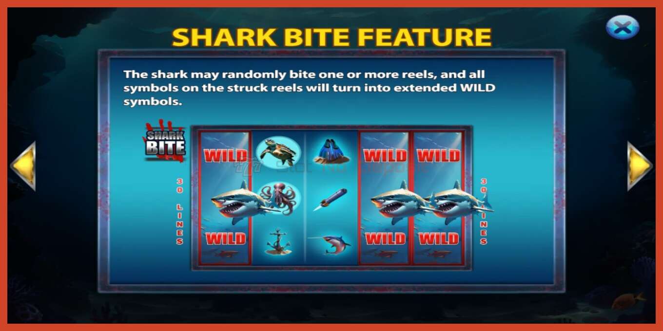 צילום מסך של חריץ: Shark Bite ללא פיקדון, מִספָּר - 5