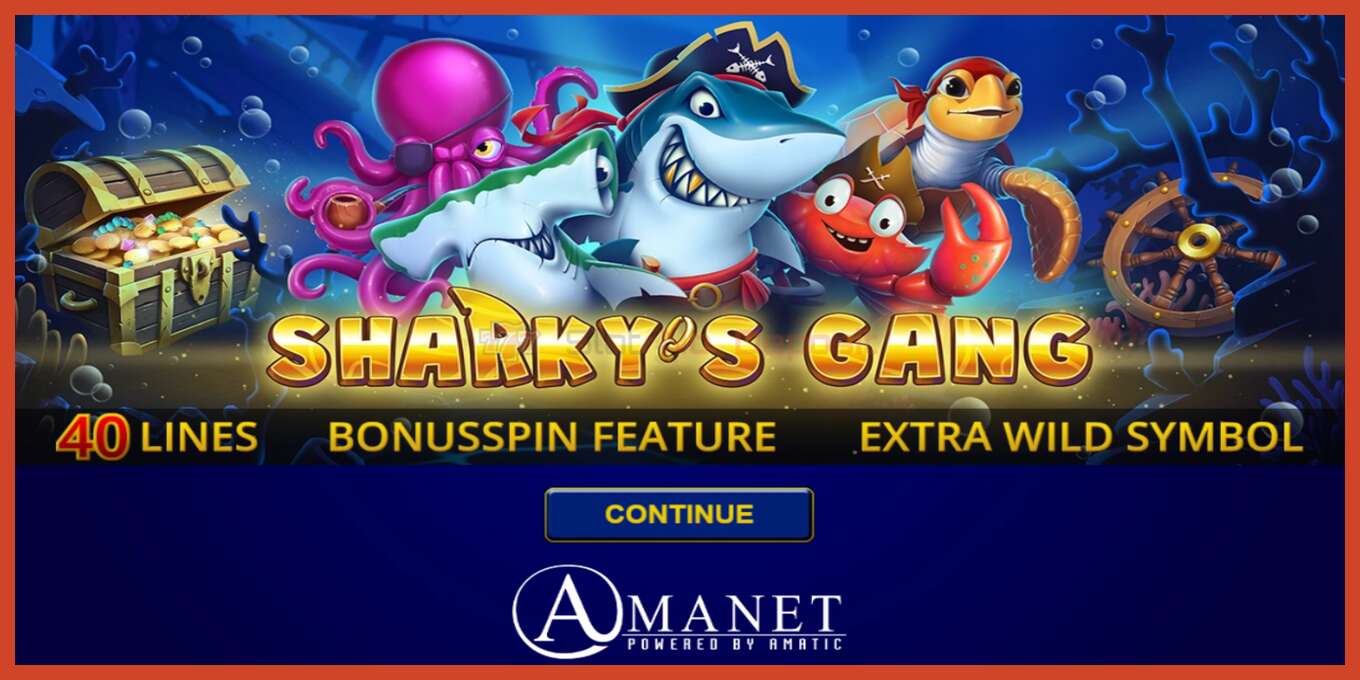 Slot තිර රුවක්: Sharkys Gang තැන්පතු නැත, අංකය - 1