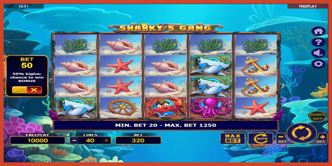 Slot තිර රුවක්: Sharkys Gang තැන්පතු නැත, අංකය - 2