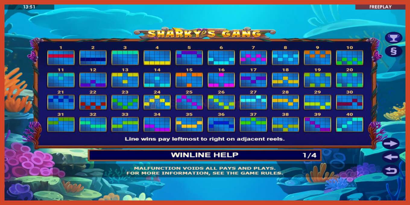 Slot තිර රුවක්: Sharkys Gang තැන්පතු නැත, අංකය - 5