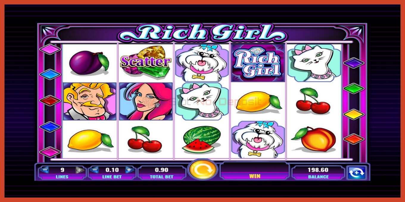 Slot screenshot: She’s a Rich Girl no deposit, number - 2