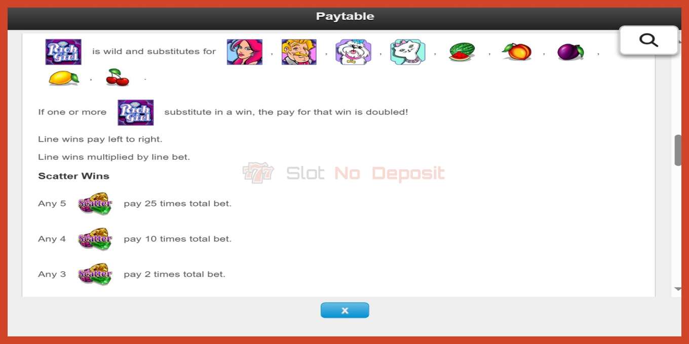 Slot screenshot: She’s a Rich Girl no deposit, number - 5