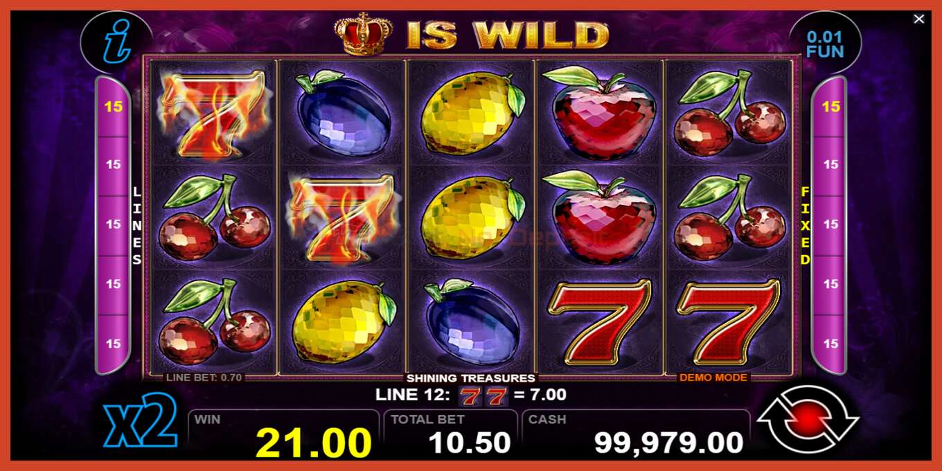 Slot screenshot: Shining Treasures no deposit, number - 2