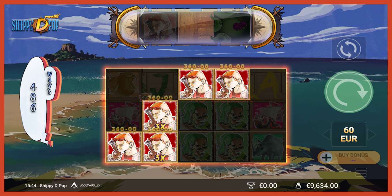 Slot screenshot: Shippy D Pop no deposit, number - 3