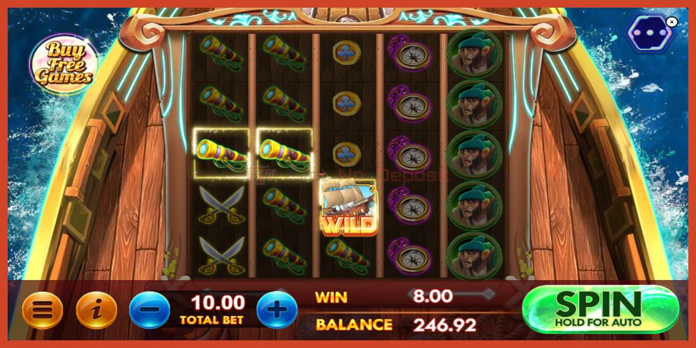 Slot screenshot: Shipwrecked Riches no deposit, number - 4