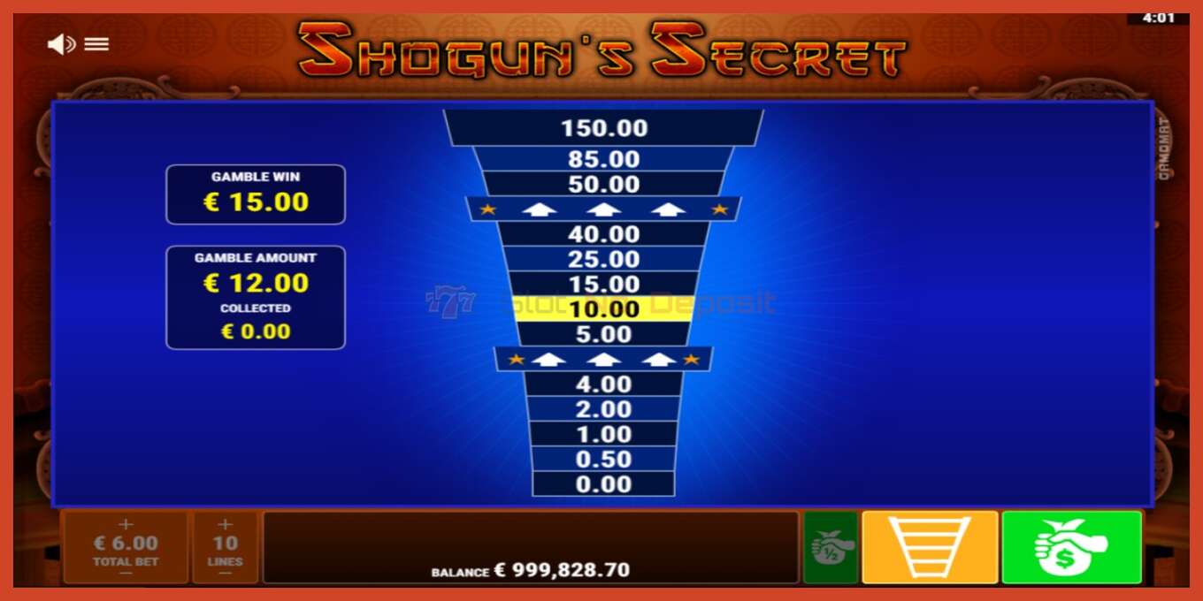 Slot screenshot: Shoguns Secret no deposit, number - 3