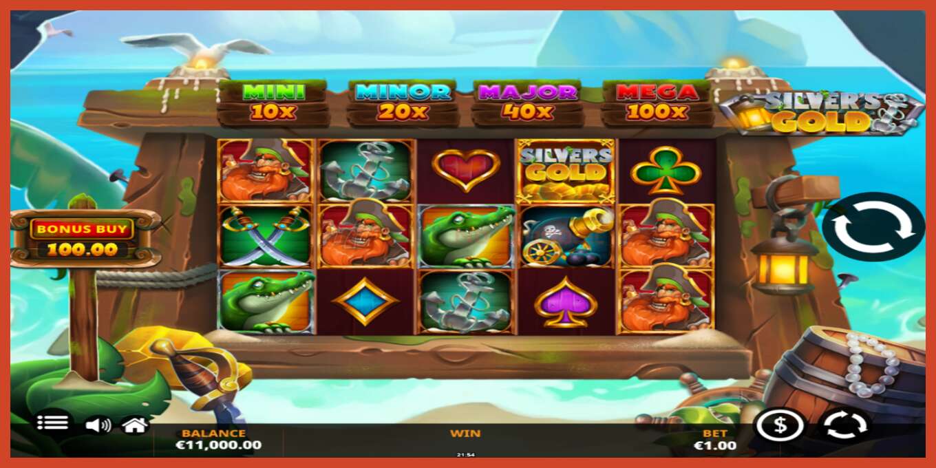 Slot screenshot: Silvers Gold PowerLinks no deposit, number - 1