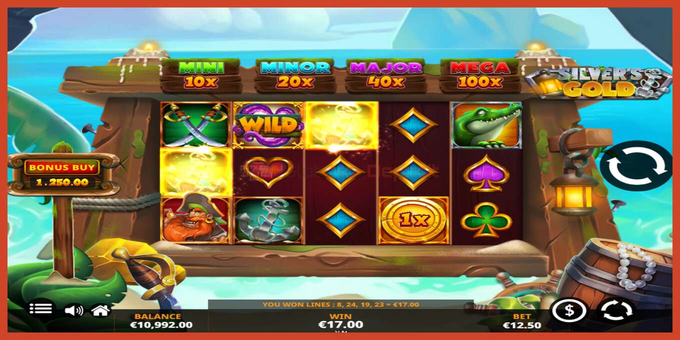 Slot screenshot: Silvers Gold PowerLinks no deposit, number - 2