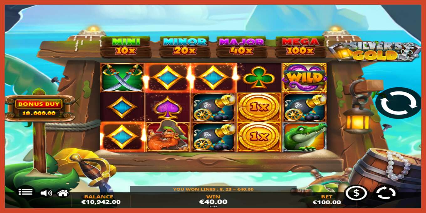 Slot screenshot: Silvers Gold PowerLinks no deposit, number - 4