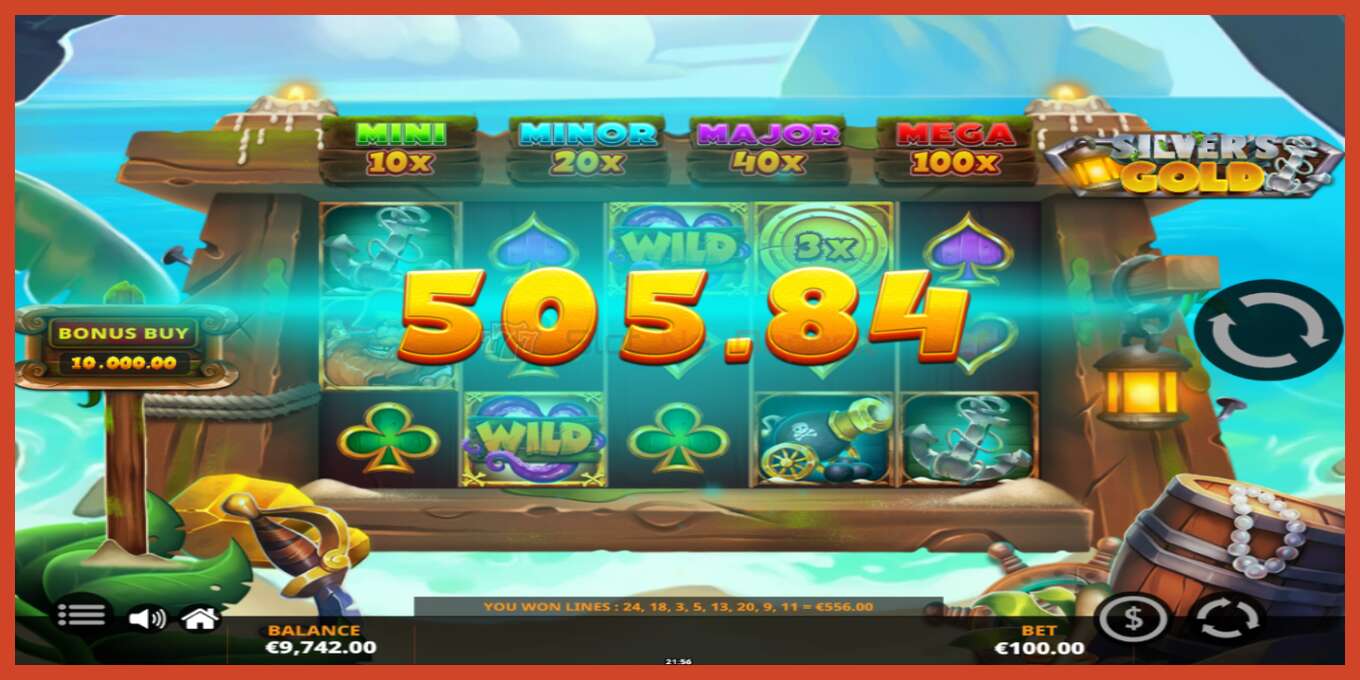 Slot screenshot: Silvers Gold PowerLinks no deposit, number - 5