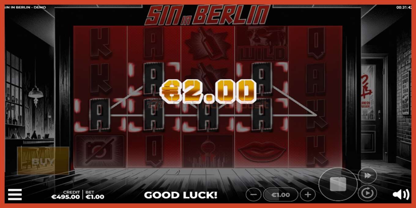 Slot skrinshoti: Sin in Berlin depozit yoq, raqam - 2