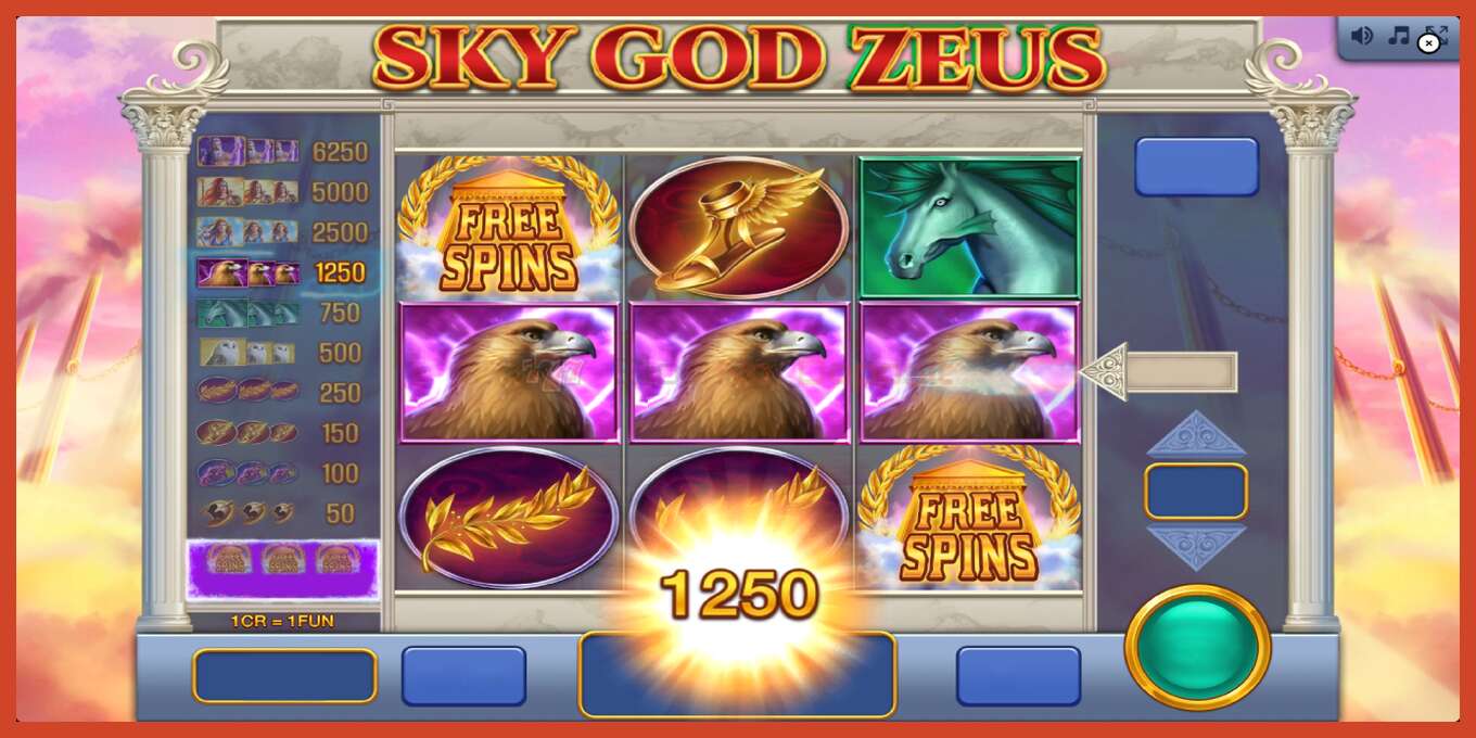 រូបថតអេក្រង់រន្ធ: Sky God Zeus 3x3 គ្មានប្រាក់កក់, លេខ - 2