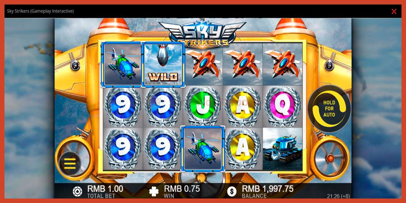 Slot screenshot: Sky Strikers no deposit, number - 2