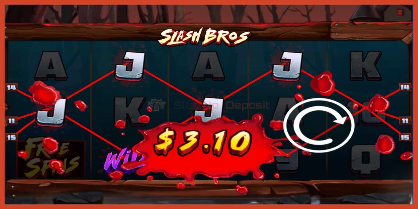 فتحة لقطة الشاشة: Slash Bros لا إيداع, رقم - 3