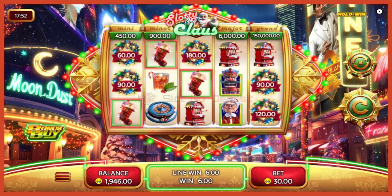 Slot screenshot: Slotty Claus no deposit, number - 3