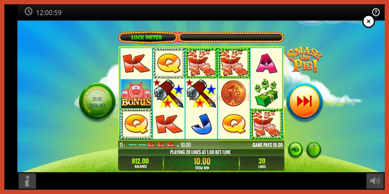 Slot screenshot: Smash the Pig no deposit, number - 4