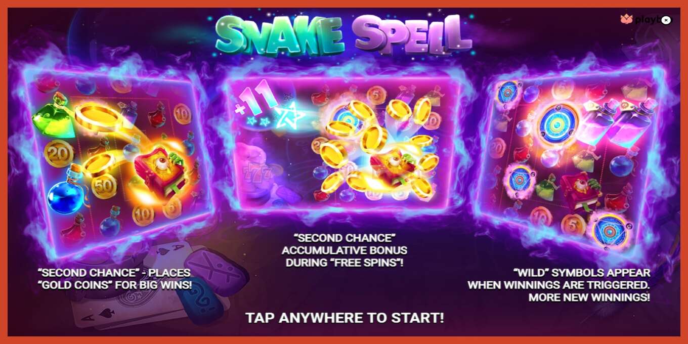 Slot තිර රුවක්: Snake Spell තැන්පතු නැත, අංකය - 1