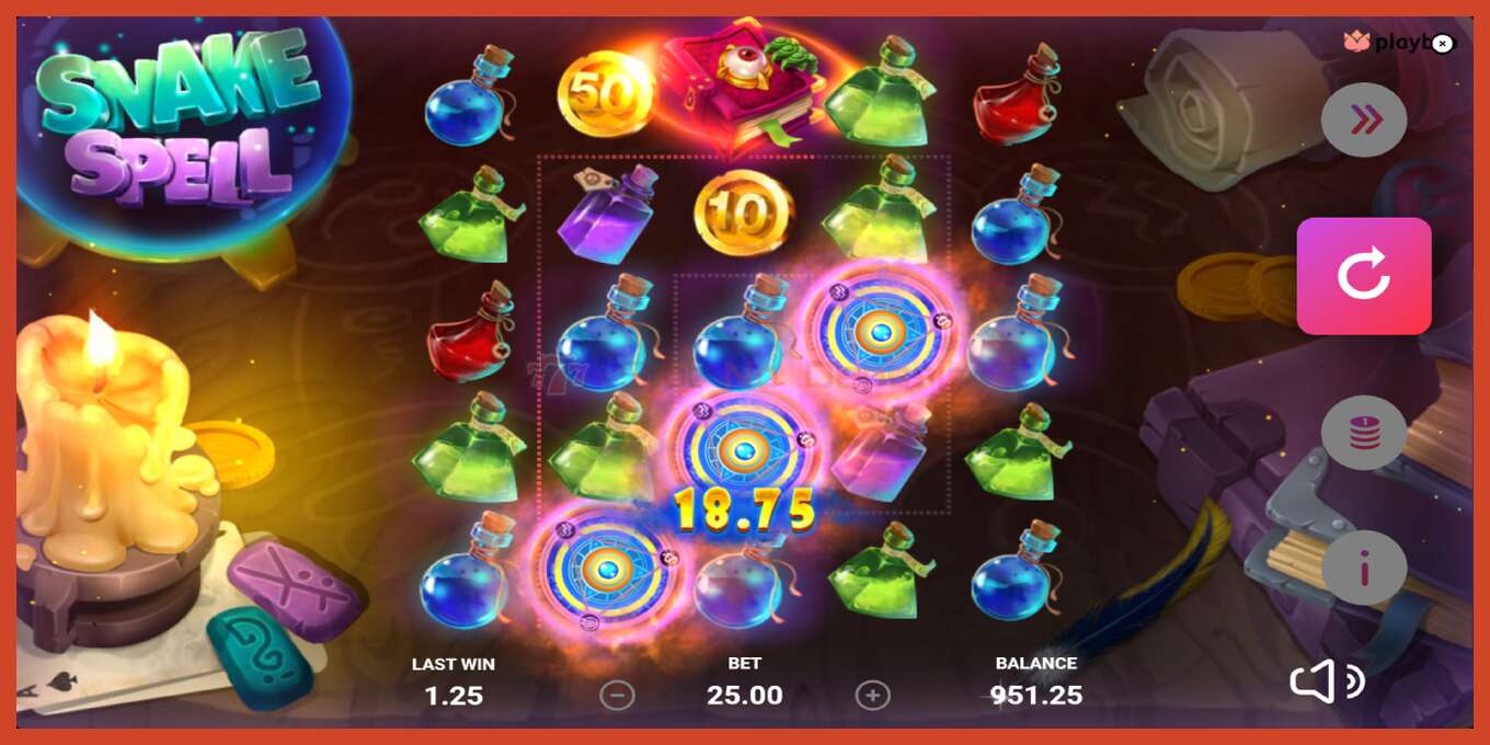 Slot තිර රුවක්: Snake Spell තැන්පතු නැත, අංකය - 4