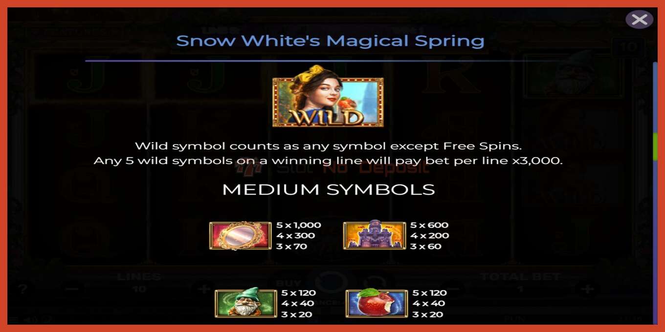 Schermafbeelding van slot: Snow Whites Magical Spring geen aanbetaling, nummer - 5