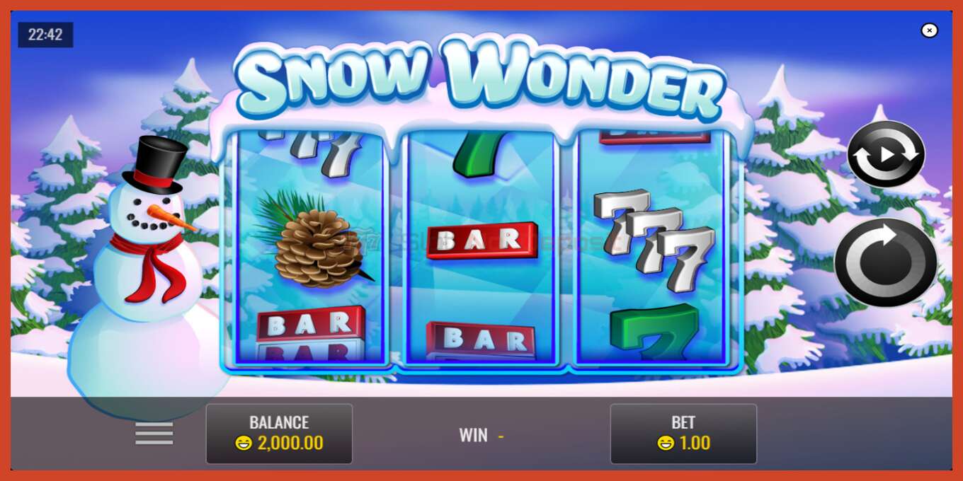 Slot screenshot: Snow Wonder no deposit, number - 1