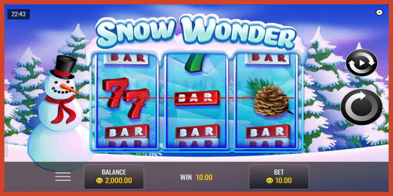 Captura de pantalla do slot: Snow Wonder sen depósito, número - 2