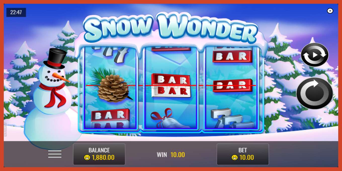 Captura de pantalla do slot: Snow Wonder sen depósito, número - 4