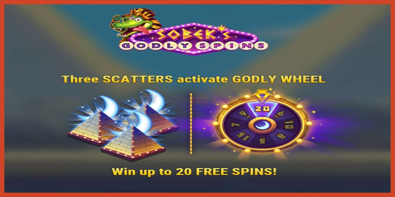 Slot screenshot: Sobeks Goldy Spins no deposit, number - 3