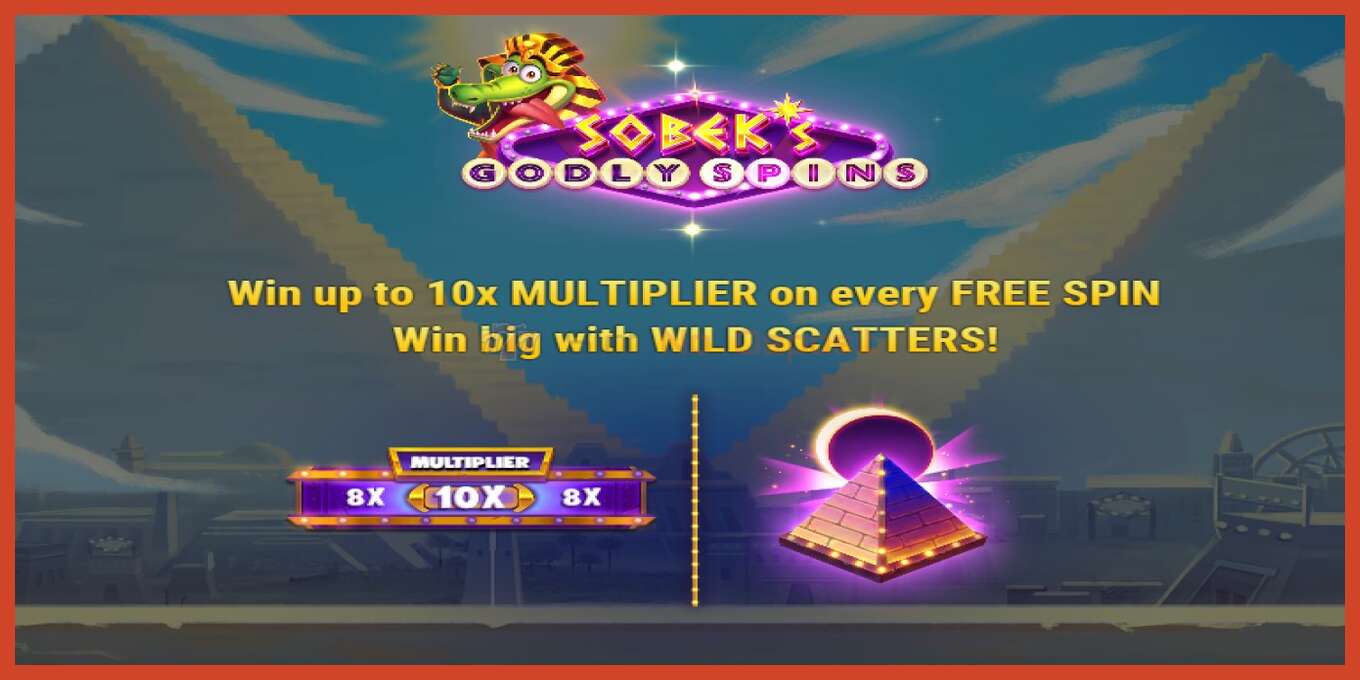 Slot screenshot: Sobeks Goldy Spins no deposit, number - 4