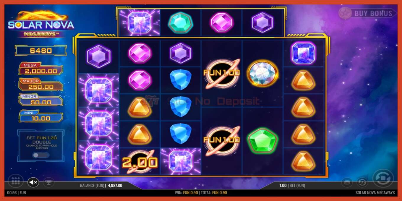 Slot screenshot: Solar Nova Megaways no deposit, number - 3