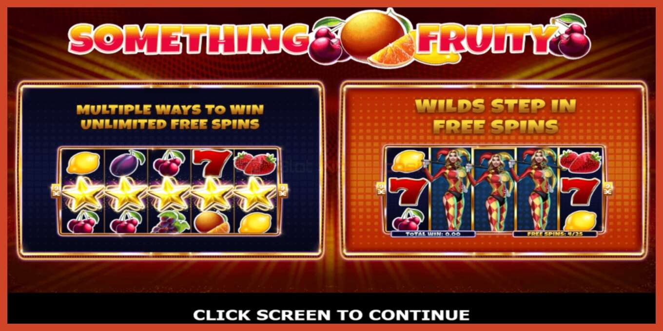 Slot screenshot: Something Fruity bez depozita, broj - 1