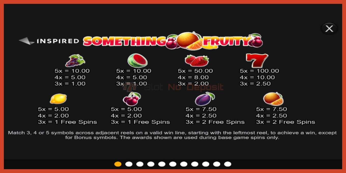 Slot screenshot: Something Fruity bez depozita, broj - 4