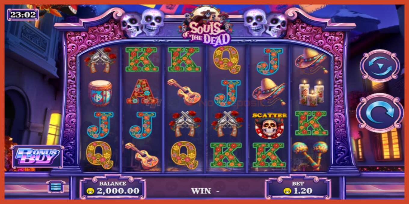 Tangkapan skrin slot: Souls of the Dead tiada deposit, nombor - 1