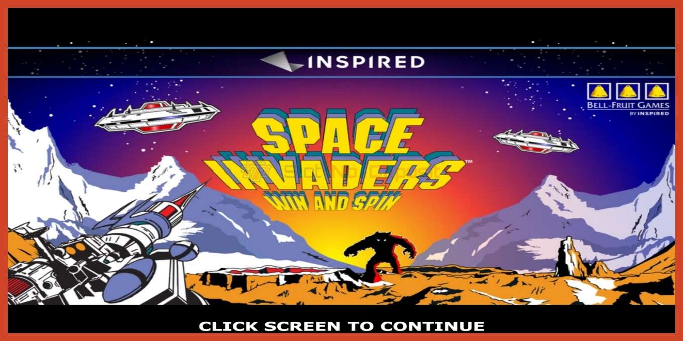 Slot screenshot: Space Invaders Win and Spin no deposit, number - 1